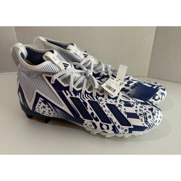 adidas three stripe life football high top cleats size 15 new Freak 23 Blue - Picture 1 of 16